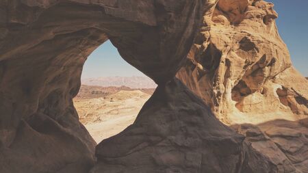 Beautiful Mountines with rocks landscape. View of Israelの写真素材