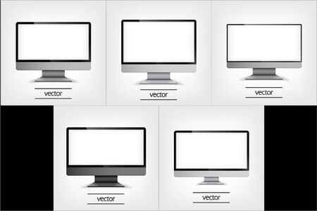Computer Display, Vector Illustration , Graphic Concept For Your Design.のイラスト素材