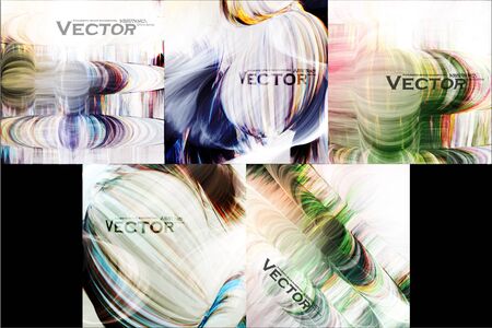 Colorful lines background, abstract vector illustrationのイラスト素材