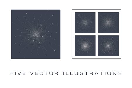 Global network connection. Background with connecting dots and lines. The concept illustration.のイラスト素材
