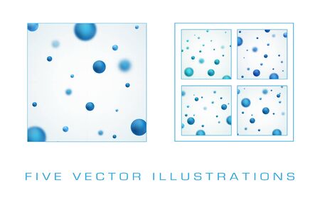 Abstract molecules design. Graphic illustration for your designのイラスト素材