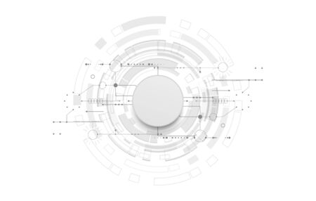 Abstract technology background. Various technology elements. Graphic concept for your design.のイラスト素材
