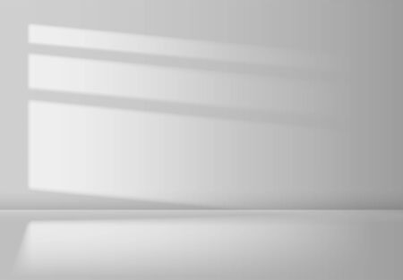 White room interior with light beam. Graphic concept for your design.のイラスト素材