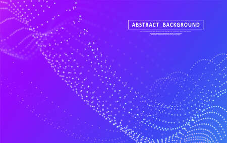 Particles liquid dynamic flow. Glittering dust of lights. Graphic concept for your design.のイラスト素材