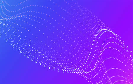 Particles liquid dynamic flow. Glittering dust of lights. Graphic concept for your design.のイラスト素材