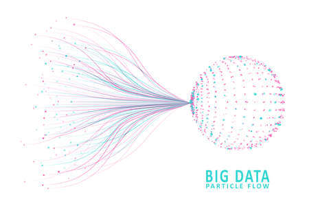 Abstract infographics visualization. Big data code representation. Futuristic network or business analytics. Graphic concept for your designのイラスト素材