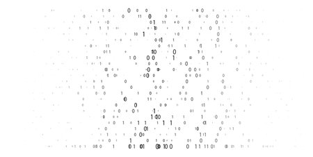 Abstract technology background. Digital computer code. Data transfer concepts in internet. Graphic...