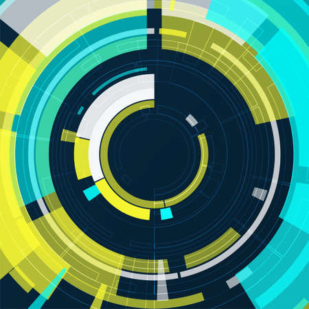 Abstract technology circles background. Graphic concept for your designのイラスト素材