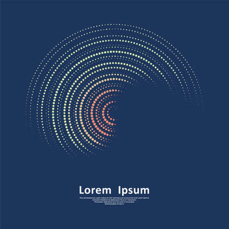 Sound wave poster. Abstract waves with particles. Graphic concept for your designのイラスト素材