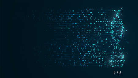 Big genomic data visualization. DNA test, genom map. Graphic concept for your designのイラスト素材
