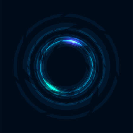 Abstract energy with luminous of glow circles. Background of blue glowing lines. Graphic concept for your designのイラスト素材