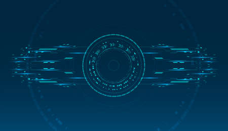 Abstract technology communication background. Digital innovation concept for your design.のイラスト素材