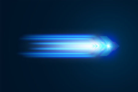 Abstract speed movement of arrows. Digital innovation concept for your design.のイラスト素材