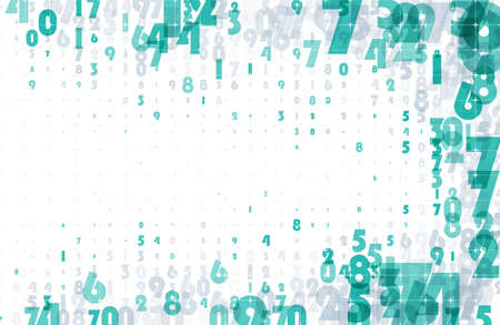 Digital code background, abstract technology illustration. Data transfer concepts in internet. Graphic concept for your design.のイラスト素材