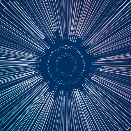 Virtual technology circle. Abstract background with particles. Graphic concept for your designのイラスト素材