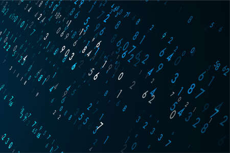 Abstract virtual digital stream. Big data transfer concepts in internet. Graphic concept for your design.のイラスト素材