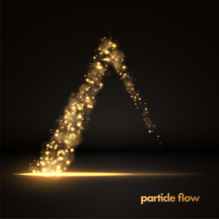 Gold glittering star dust lights. Lights effect particles background. Graphic concept for your designのイラスト素材