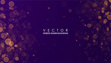 Abstract magic particles background. Glowing lights effects. Graphic concept for your designのイラスト素材