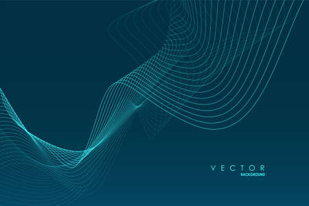 abstract wave lines. Liquid curve shapes. Graphic concept for your design