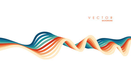 abstract wave lines. Liquid color shapes. Graphic concept for your designのイラスト素材