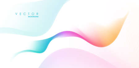 abstract wave lines. Liquid color shapes. Graphic concept for your designのイラスト素材