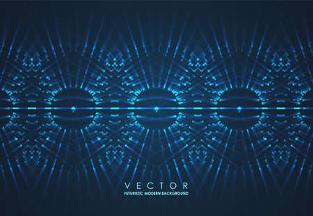 Abstract composed with glowing lines. Abstract modern background. Cool gradient shapes. Graphic concept for your designのイラスト素材