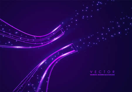 Data connection speed line. Futuristic network representation. Graphic concept for your designのイラスト素材