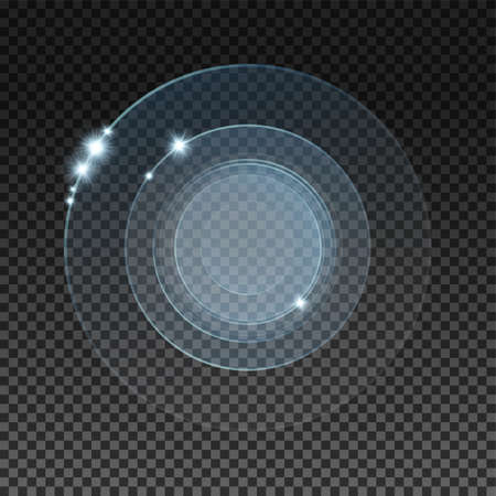 Abstract glow circles. Graphic concept for your designのイラスト素材
