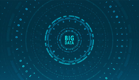 Stream of encoded data. Abstract digital code visualization. Artificial intelligence and machine learning. Big data code representation.のイラスト素材