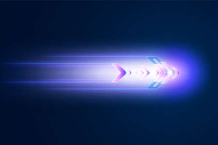 Abstract speed movement of arrows. Digital innovation concept for your design.