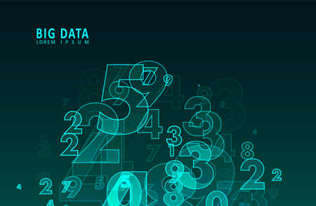 Stream of encoded data. Abstract digital code visualization. Artificial intelligence and machine learning. Big data code representation.のイラスト素材