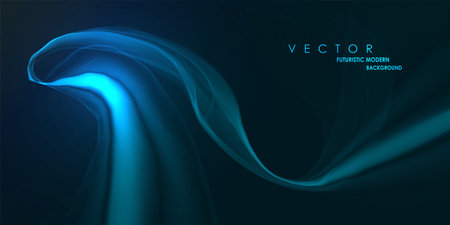 abstract wave lines. Liquid curve shapes. Graphic concept for your designのイラスト素材