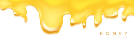 Dripping honey background. Graphic concept for your designのイラスト素材