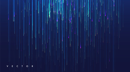 Glowing lines on blue background. Abstract modern lines. Cool gradient shapes. Graphic concept for your designのイラスト素材