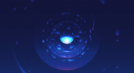 Abstract technology background. Digital innovation concept for your design.のイラスト素材