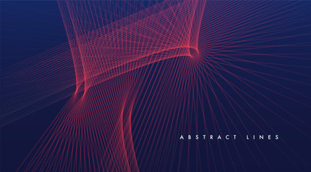 Abstract lines on blue background. Graphic concept for your designのイラスト素材