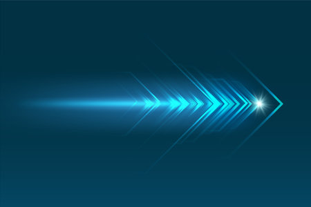 Abstract speed movement of arrows. Digital innovation concept for your design.のイラスト素材