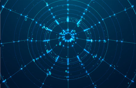 Abstract global technology background. digital data visualization. Graphic concept for your designのイラスト素材