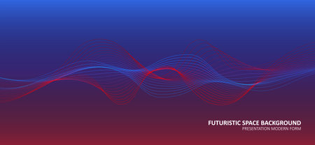 Abstract colored dynamic waves. Modern abstract cover. colorful curve lines. Graphic concept for your designのイラスト素材