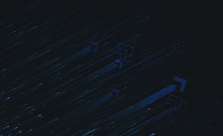 Abstract speed movement of arrows. Graphic concept for your design.のイラスト素材