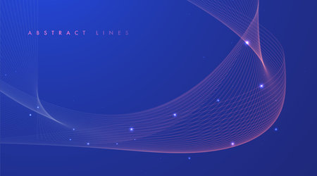 Abstract colored dynamic waves. Modern abstract cover. colorful curve lines. Graphic concept for your designのイラスト素材
