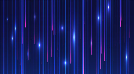 Abstract blue lines on dark background. Magic light effects. Graphic concept for your design.のイラスト素材