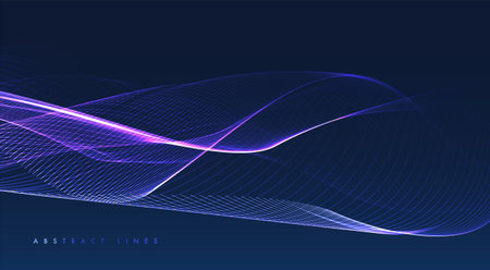 Abstract colored dynamic waves. Modern abstract cover. colorful curve lines. Graphic concept for your designのイラスト素材