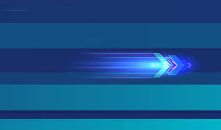 Abstract speed movement of arrows. Digital innovation concept for your design.のイラスト素材