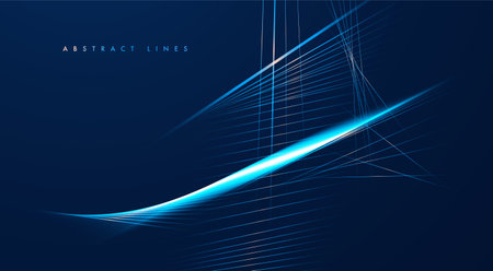 Abstract dynamic lines. Modern abstract cover. Graphic concept for your designのイラスト素材