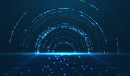 Abstract technology background. Digital innovation concept for your design.のイラスト素材