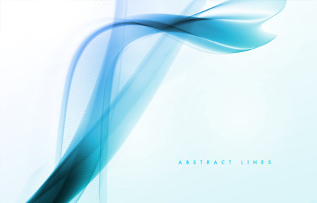 Abstract blue dynamic waves. Modern abstract cover. Graphic concept for your designのイラスト素材