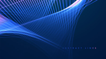 Abstract colored dynamic waves. Modern abstract cover. colorful curve lines. Graphic concept for your designのイラスト素材