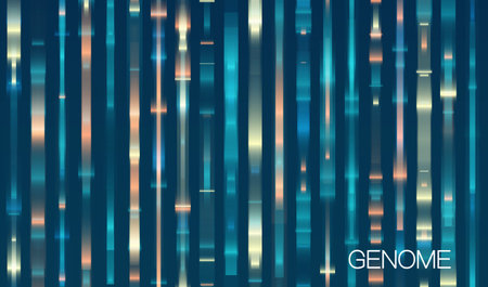 Big data visualization. DNA genomic test, genom map. Abstract infographics representation. Graphic concept for your designのイラスト素材