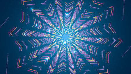 Abstract abstract geometric shape visualization. Innovation digital graphic concept for your design
